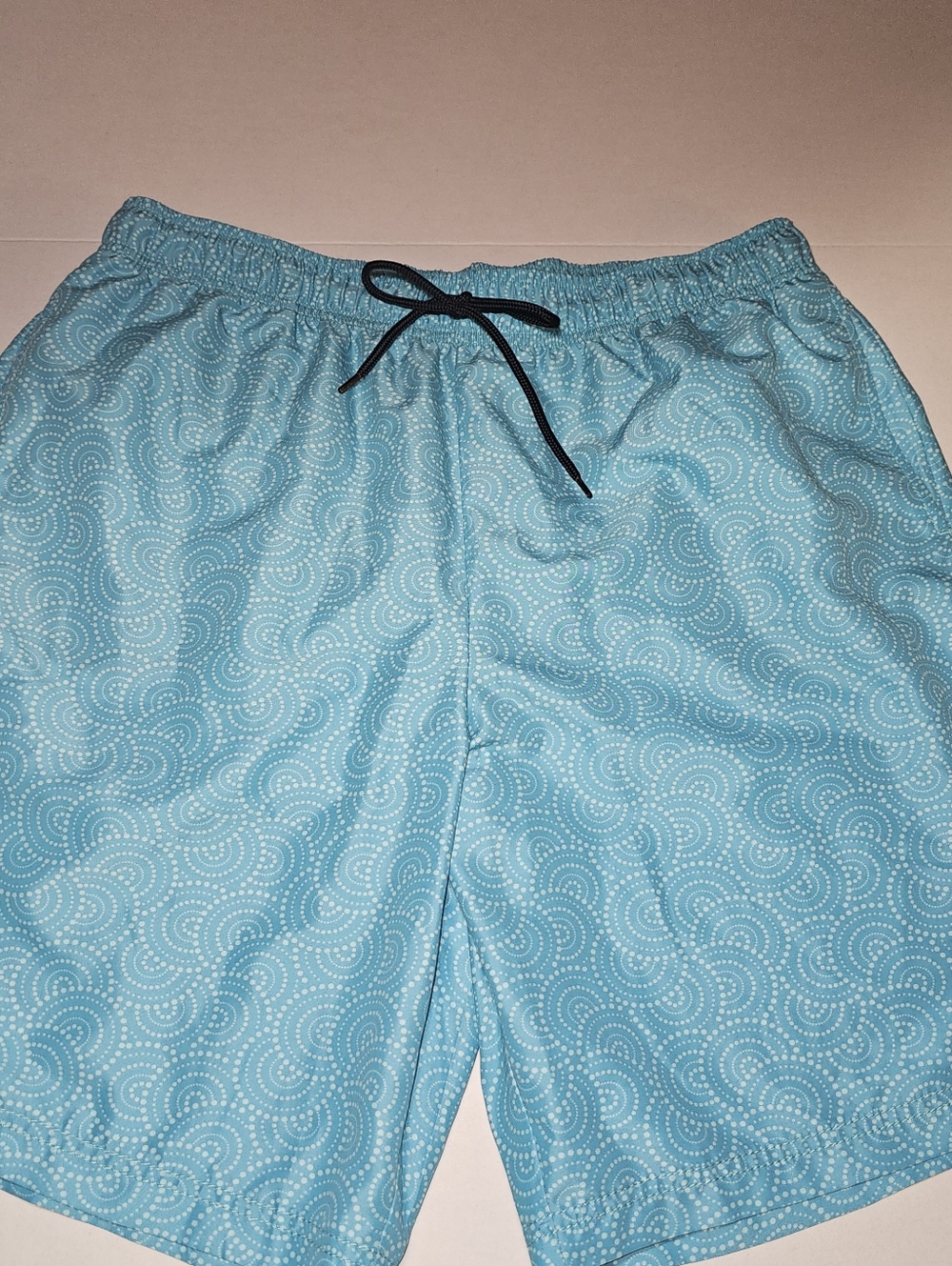 Construct Men's Swim Trunks Shorts Large  Mesh Lined Beach Surf Blue Ocean